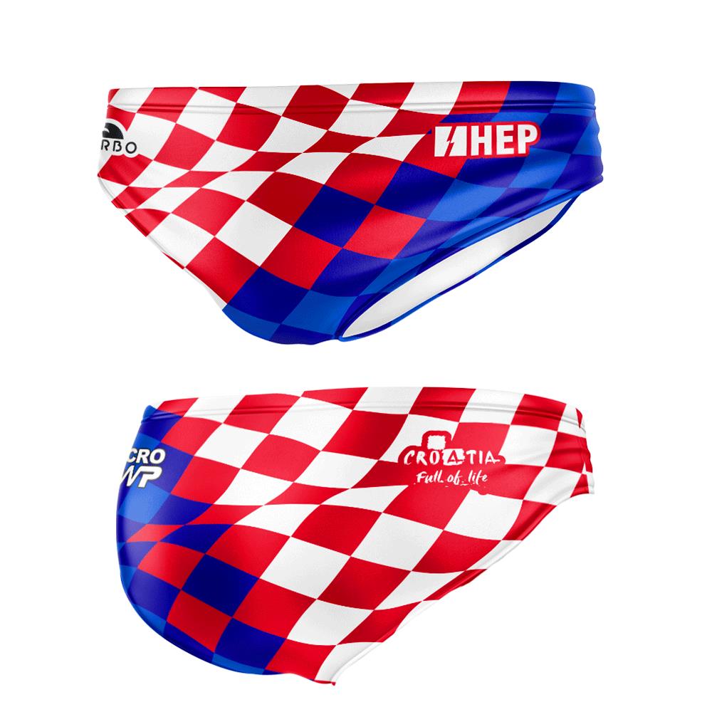 Costume slip da nuoto e pallanuoto Croazia Offcial di Turbo|Waterpolo5