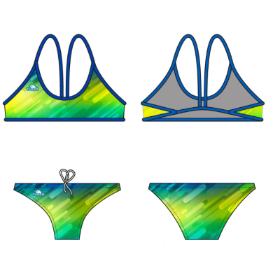 Costumi Turbo donna: Blue Flash Bikini